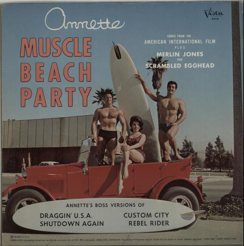 Annette Funicello Muscle Beach Party US vinyl LP album (LP